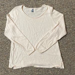 Cream colored lightweight sweater